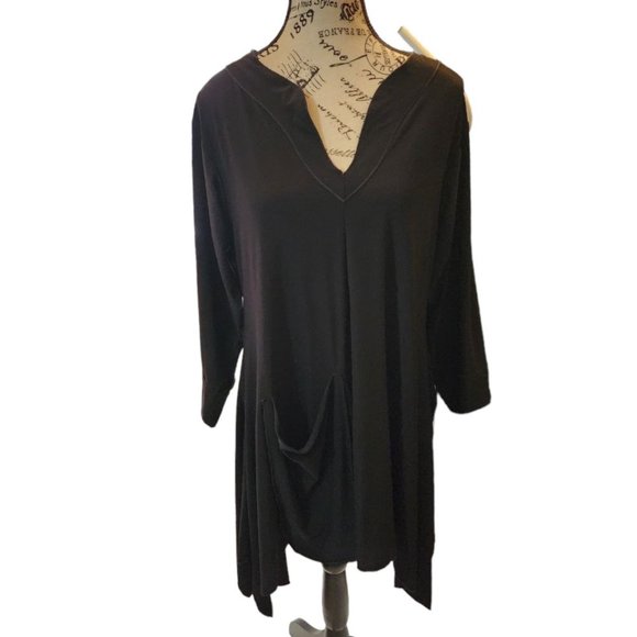 BELLISSIMA FASHIONS asymmetrical black dress - Picture 1 of 12